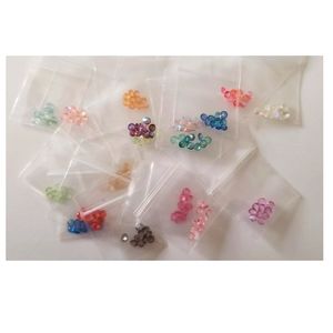 180 stardust crystals for lockets, 18 colors